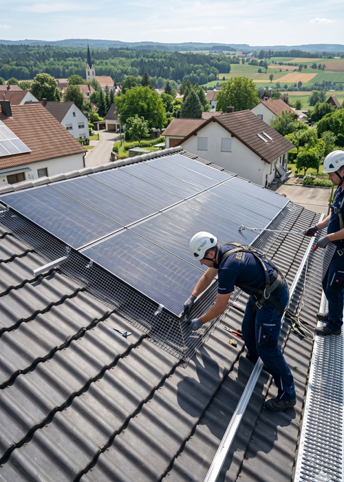 Photovoltaik-Taubenschutz-JB-Dienstleistungen-01 PV-Taubenschutz